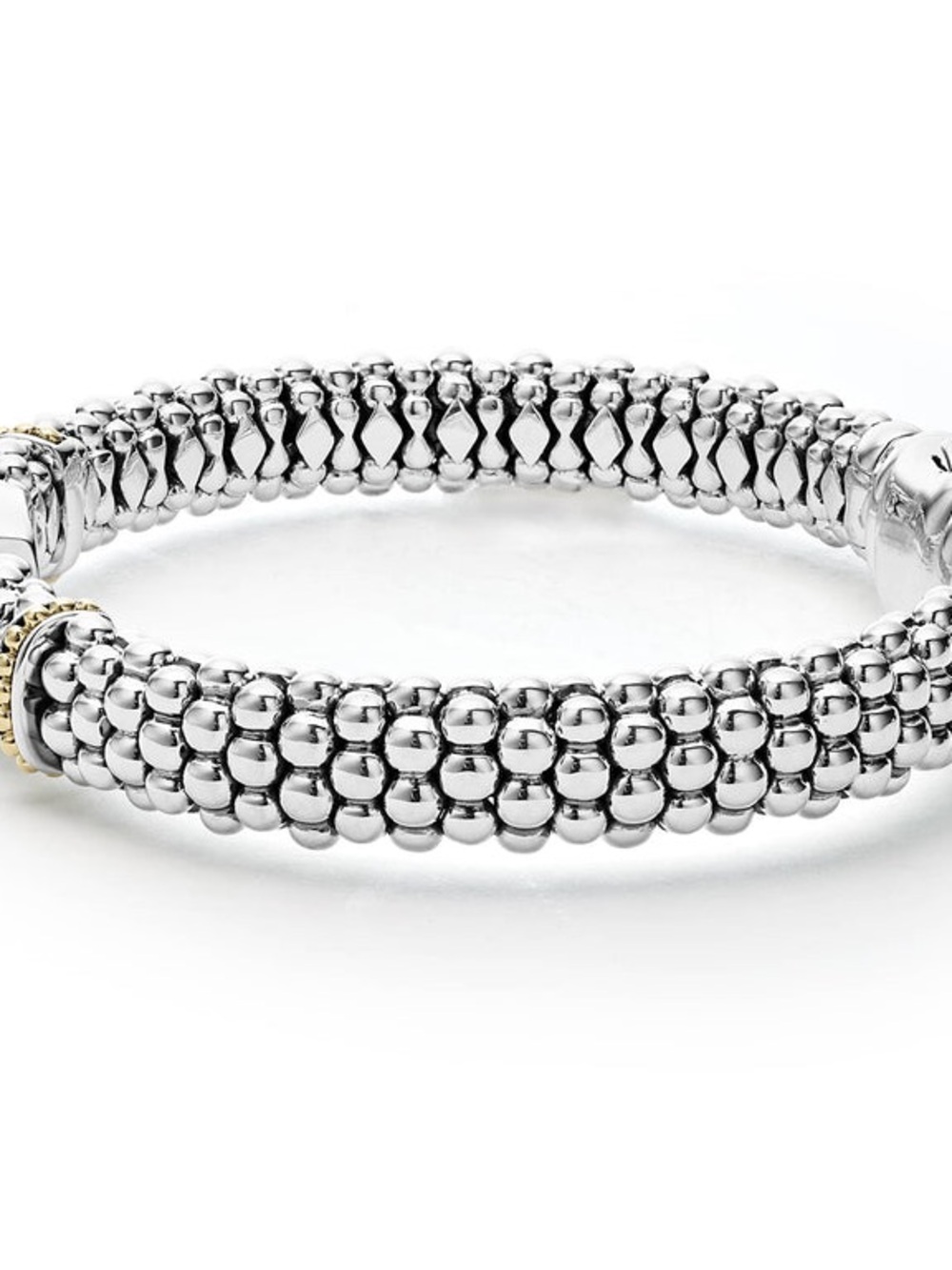 LAGOS 18K Yellow Gold & Sterling Silver Peridot Caviar Bracelet - Picture 14 of 16